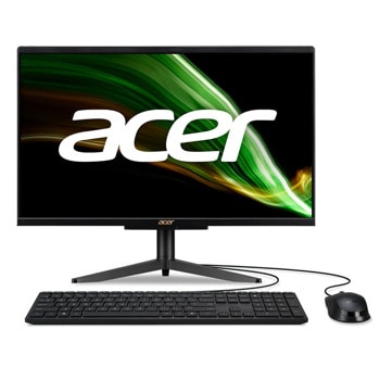 All in One компютър Acer Aspire C22-1600 (DQ.BHJEX.002), двуядрен Intel Celeron N4505 2.0/2.9GHz, 21.5" (54.61cm) Full HD Anti-Glare дисплей, (HDMI), 8GB DDR4, 256GB SSD, 2x USB 3.2 Gen 2, No OS | JAR Computers Acer Aspire C22-1600 DQ.BHJEX.002