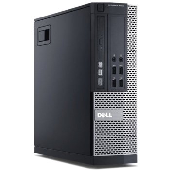 Настолен компютър Dell OptiPlex 9020 SFF (CA003D9020SFF11HSWEDB_T5D-02826), в пакет с MS Office Home and Business 2016, четири-ядрен Intel Core Haswell i5-4590 3.3/3.7GHz, 4GB DDR3 RAM, 500GB 7200rpm, 4 USB 3.0, клавиатура и мишка, Windows 10/7 pro | JAR Computers Dell OP 9020 SF CA003D9020SFF11HSWEDB_T5D-02826