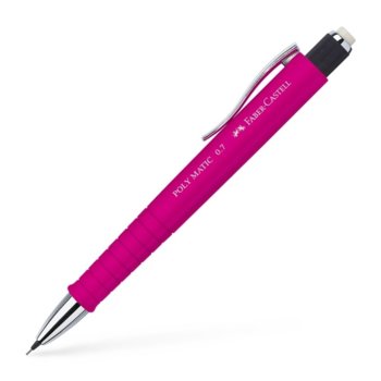 Автоматичен молив Faber-Castell Poly Matic, 0.7 mm, розов | JAR Computers Faber-Castell Poly Matic 0.7 mm розов