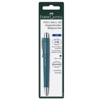 Химикалка Faber-Castell Poly Ball XB цветове асорти, 0.6 mm дебелина на писане, син цвят на писане, различни цветове | JAR Computers Faber-Castel Poly Ball XB цветове асорти