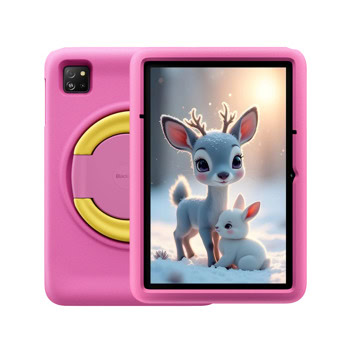 Таблет Blackview Tab 60 Pro Kids (BVTAB60PROKIDS_P)(розов), 4G, 10.1" (25.65cm) 800x1280 IPS дисплей, осемядрен Unisoc T606 1.6 GHz, 4GB RAM, 128GB Flash памет (+microSD слот), 8 & 5 Mpix камери, Android | JAR Computers Blackview Tab 60 Pro Kids Pink BVTAB60PROKIDS_P