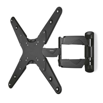 Стойка за телевизор Hama 220828, за стена, за екрани от 32" до 65", VESA до 400x400, до 35kg, регулируема, черна | JAR Computers Стойка за телевизор Hama 220828