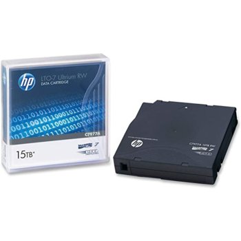 Касета за запис на данни HP C7977A. LTO-7 Ultrium. 10.27 mm/960 m, 15TB MP RW | JAR Computers HP LTO-7 Ultrium 15TB RW Data Tape C7977A