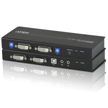 KVM екстендър ATEN CE604, DVI Dual View, 60 м | JAR Computers ATEN CE604