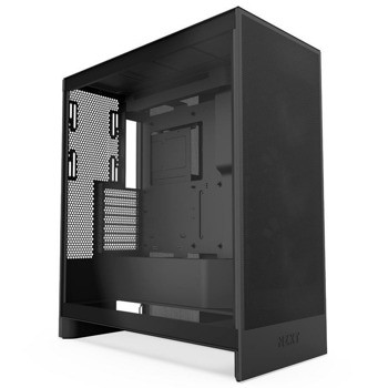 Кутия NZXT H7 Flow (2024), EATX/ATX/mATX/Mini-ITX, 1x USB 3.2 Gen 2 Type-C, 2x USB 3.2 Gen 1 Type-A, 3x F120Q вентилатора, с прозорец, черна, без захранване | JAR Computers NZXT H7 Flow 2024 Black CM-H72FB-01