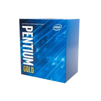 Процесор Intel Pentium Gold G6400, двуядрен (4.0GHz, 4MB Cache, 1050MHz графична честота, FCLGA1200) Box, с охлаждане | JAR Computers Intel Pentium G6400 Box