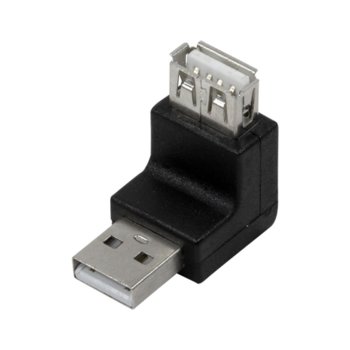 Преходник LogiLink, USB 2.0 A(м) към USB 2.0 A(ж), черен | JAR Computers LogiLink USB 2.0 A(м) to USB 2.0 A(ж) AU0027