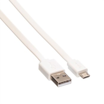 Roline 11.02.8761 USB A(м) към USB Micro B(м) 1m