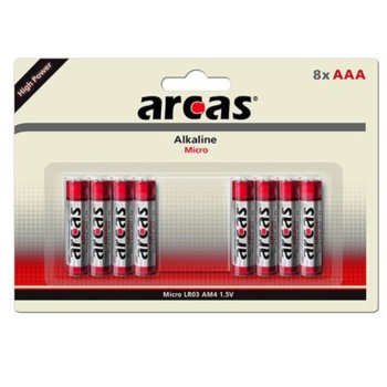 Arcas Alkaline AAA LR03 8 бр.
