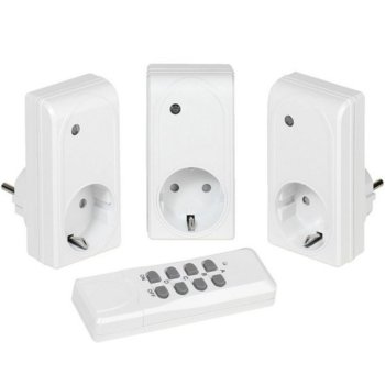 Управляем контакт Vivanco 34434, дистанционно управление, до 25 м. обхват, 1000W максимално натоварване на адаптер | JAR Computers Vivanco 34434