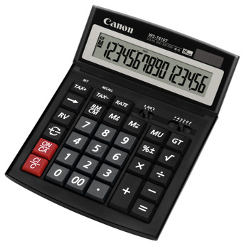 Калкулатор Canon WS-1610T, настолен, регулируем, чупещ се дисплей, автоматично изключване | JAR Computers Canon WS-1610T