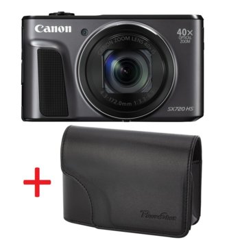 Canon PowerShot SX720 HS Black + Canon DCC-1570