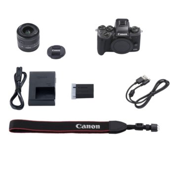 Canon EOS M5 + EF-M 15-45mm IS STM + EF adapter