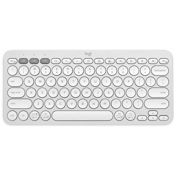 Клавиатура Logitech Pebble Keys 2 380s White (920-011852), безжична, програмируеми клавиши, бяла, Bluetooth | JAR Computers Logitech Pebble Keys 2 K380s Tonal Rose 920-011852