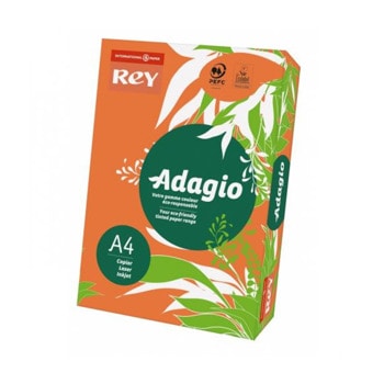 Картон Rey Adagio A4 160 g/m2 250 листа оранжев