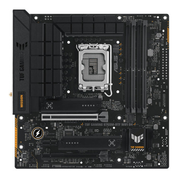Дънна платка Asus TUF Gaming B760M-BTF, B760, LGA1700, DDR4, PCIe 5.0 (HDMI&DP), 3x M.2, 4x SATA 6Gb/s, 1x USB 3.2 Gen 2 Type-C, 1x USB 3.2 Gen 2 Type-A, Wi-Fi, Bluetooth, Micro ATX | JAR Computers Дънна платка TUF Gaming B760M-BTF WIFI