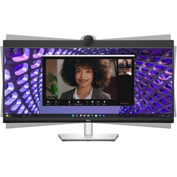Монитор Dell P3424WEB, 34" (86.36cm), IPS панел, WQHD, 5ms, 300cd/m2, DisplayPort, HDMI, USB | JAR Computers Dell P3424WEB