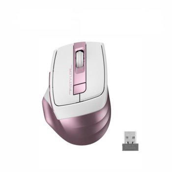 Мишка A4tech FG35 Fstyler, оптична (2000 dpi), безжична, 6 бутона, розов image