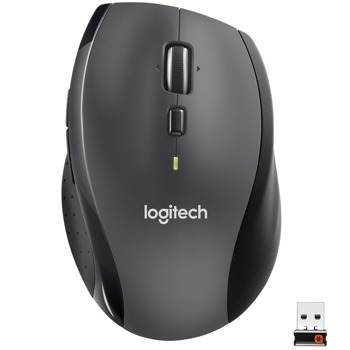 Мишка Logitech Marathon M705, лазерна(1000 dpi), безжична, USB, черна image
