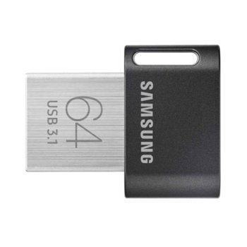 Памет 64GB USB Flash Drive, Samsung Fit Plus (MUF-64AB/APC), USB 3.1 Gen1, черна | JAR Computers Samsung MUF-64AB/APC