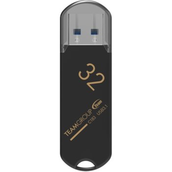 Памет 32GB USB Flash Drive, Team Group C183, USB 3.0, черна | JAR Computers USB Flash Drive Team Group C183 32GB USB 3.0