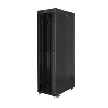 Комуникационен шкаф Lanberg FF01-8247-12BL, 19", 47U, 235 x 120 x 80 cm, товароносимост до 1200кг, термостат, черен | JAR Computers Lanberg FF01-8247-12BL