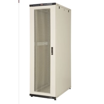 Комуникационен шкаф Lande LN-CK22U6080LG-LGAA, 19", 22U, 600 x 800 мм, перфорирана врата, LCD термометър, светло сив | JAR Computers Lande LN-CK22U6080LG-LGAA
