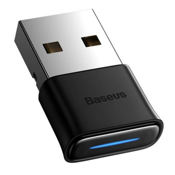 Адаптер Baseus USB Mini Bluetooth 5.0 Adapter BA04 ZJBA000001, USB, Bluetooth v5.0, обхват до 20m, черен | JAR Computers Baseus USB Mini Adapter BA04 ZJBA000001