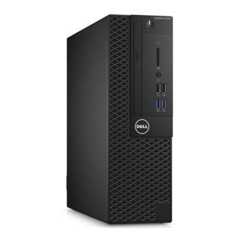 Настолен компютър Dell Optiplex 3050 SFF (S030O3050SFFCEE_WIN-14), четириядрен Intel Core i5-7500 3.4/3.8 GHz, 8GB DDR4, 256GB SSD, 4x USB 3.1, клавиатурa и мишка, Windows 10 | JAR Computers Dell Optiplex 3050 SFF S030O3050SFFCEE_WIN-14