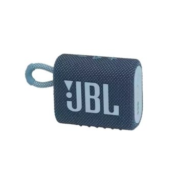 Тонколона JBL Go 3 Blue, 1.0, 4.2W, Bluetooth 5.1, синя, до 5ч. време на работа, водоустойчива IP67 | JAR Computers JBL GO 3 Blue JBLGO3BLU