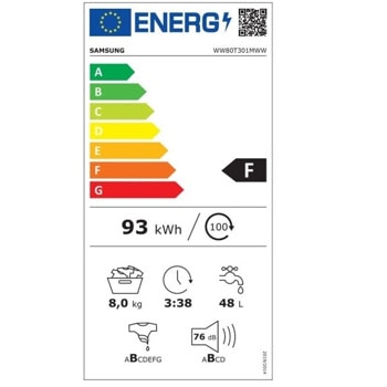 Samsung WW80T301MWW/LE/FWM
