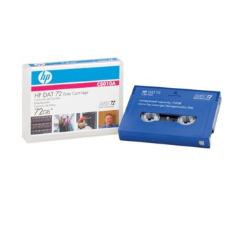 DAT КАСЕТА HP C8010A, DAT, 4mm/170М, 72GB | JAR Computers HP DAT 72 Data Cartridge, 72GB (170m)