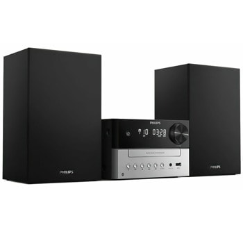Аудио система Philips TAM3205/12, 2.0, 18W, Bluetooth, USB, AUX, черна | JAR Computers Philips TAM3205/12