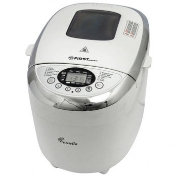Хлебопекарна First Austria FA-5152-3, 850W, 12 програми, вместимост до 1250g, бяла | JAR Computers First Austria FA-5152-3