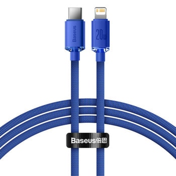 кабел baseus usb c м to lightning м 1.2m blue