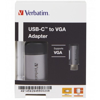 Verbatim USB-C to VGA Adapter 49145
