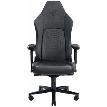 Геймърски стол Razer Iskur V2 Dark Gray (RZ38-04900300-R3G1), до 130kg, текстил, метална рамка, регулируеми подлакътници, регулируема облегалка, лумбална опора, сив | JAR Computers Razer Iskur V2 Dark Gray RZ38-049003