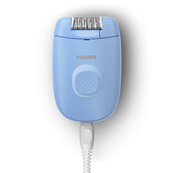 Епилатор Philips BRE228/00, 1 степен на скорост, миеща се епилираща глава, син | JAR Computers Philips BRE228/00