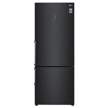 Хладилник с фризер LG GBB569MCAMB, клас A++, 462 л. общ обем, свободностоящ, 282 kWh/годишно, LINEARCooling, DoorCooling⁺, Moist Balance Crisper, Total No Frost, ThinQ, черен image