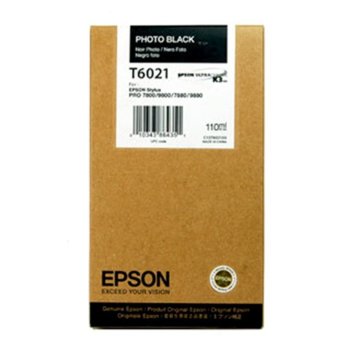 Касета за Epson Stylus Pro 7880/9880/7800/9800 - Photo Black - P№ C13T602100 - Заб.: 110 ml. | JAR Computers Epson (C13T602100) Photo Black