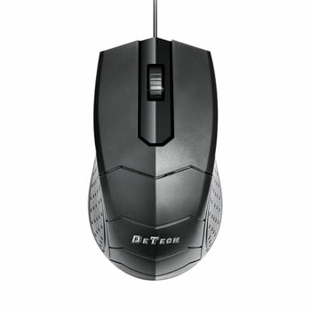 Мишка DeTech D8, оптична (1000 dpi), USB, черна | JAR Computers Мишка DeTech D8 777