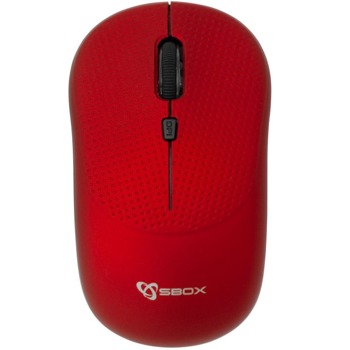 Мишка SBOX WM-106R (PMS00341), оптична (1600 dpi), безжична, USB, червена | JAR Computers SBOX PMS00341