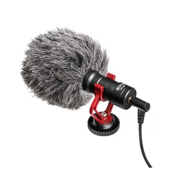 Микрофон BOYA BY-MM1, компактен, за монтаж на камера или стойка, 3.5mm жак, черен image