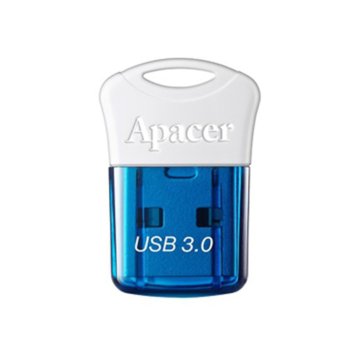 Памет 32GB USB Flash Drive, Apacer AH157, USB 3.0, синьо/бяла | JAR Computers Apacer 32GB AH157 Blue - USB 3.0 AP32GAH157U-1