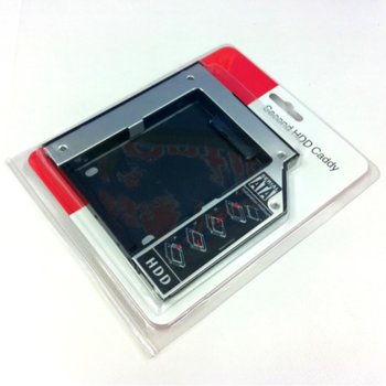 Чекмедже Estillo за DVD Slim към 2.5" (6.35 cm) SATA HDD/SSD, 9.5mm | JAR Computers Estillo DVD Slim 2.5 SATA HDD 9.5mm