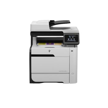 HP LaserJet Pro 300 color MFP M375nw, лазерен цветен принтер/копир/скенер/факс, 600x600 dpi, 18/18 стр/мин, Wi-Fi 802.11b/n, LAN 100, RJ-11, USB, 1г. | JAR Computers HP LaserJet Pro 300 color MFP M375nw