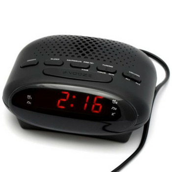 Радиочасовник DIVA MP3/FM, AM/FM тунер, аларма, функция Snooze/Sleep, LED дисплей, AUX, черен image