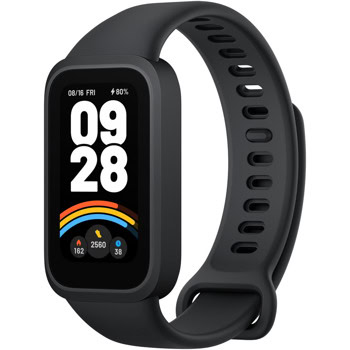 Смарт гривна Xiaomi Smart Band 9 Active, 1.47" (3.73cm) AMOLED дисплей, Bluetooth, следене на сърдечен ритъм, отчитане на SpO2, спортни режими, мониторинг на съня, 5ATM, до 18 дни време на работа, наблюдение на нивата на стрес, черна | JAR Computers Xiaomi Smart Band 9 Active Black BHR9444GL