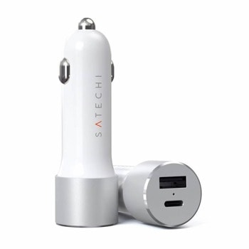 Satechi 72W Type-C PD Car Charger Silver 49365