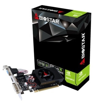 Видео карта Nvidia GF GT730, 4GB, BIOSTAR, PCI-E 2.0, DDR3, 128-bit, HDMI, DVI, D-Sub | JAR Computers BIOSTAR GeForce GT730 (VN7313TH41)